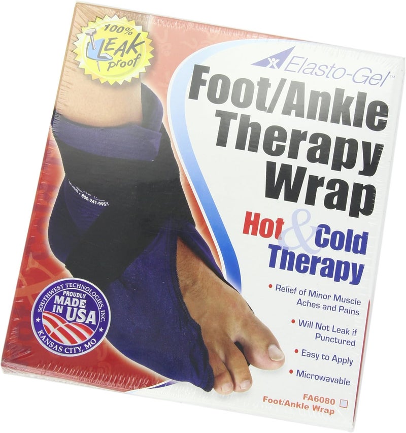 Elasto-Gel Foot/Ankle Therapy Wrap for Hot and Cold Pain Relief - Image 4